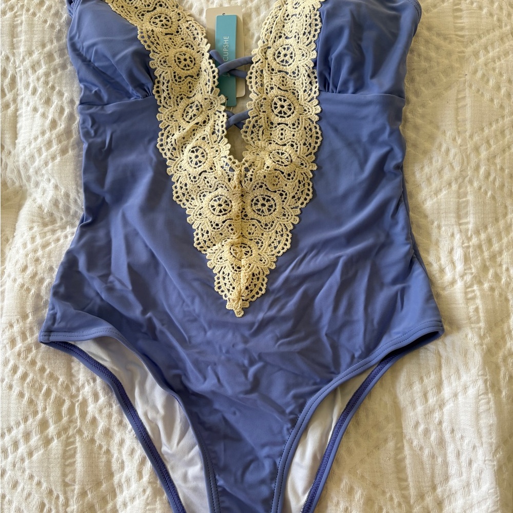 Cupshe - Beautiful Lavender One Piece Swimsuit